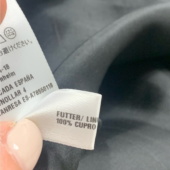 Escada Wool Mesh Sleeve Knee Length Black Sheath Cocktail Dress - Picture 11 of 16